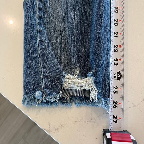 Judy Blue Straight Crop Distressed‎ Jeans Size 5 /27 - Picture 11 of 11
